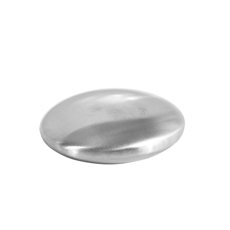 Oval Stainless Steel Fat round Metal Odor Removal Soap Deodorant Large Soap