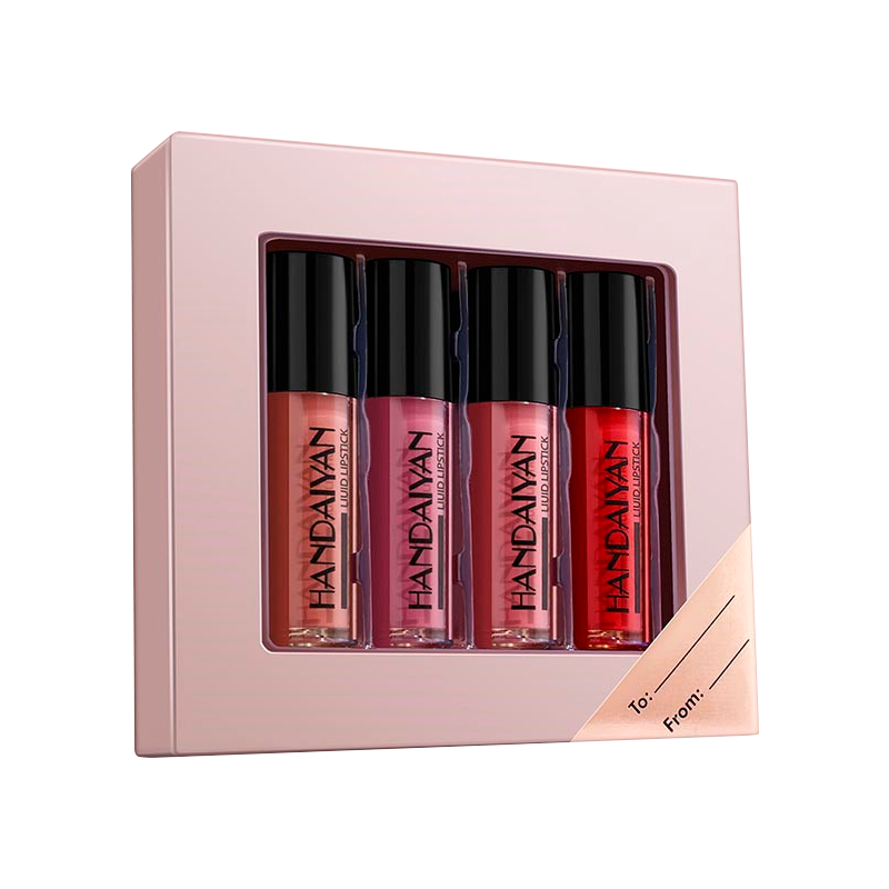HANDAIYAN Lip Gloss Set – 4 Shades Gift Box