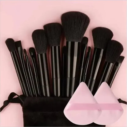 Makeup Brush Set — Concealer, Blush, Powder, Eyeshadow & Foundation Brushes