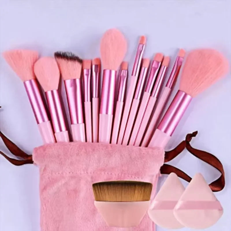 Makeup Brush Set — Concealer, Blush, Powder, Eyeshadow & Foundation Brushes