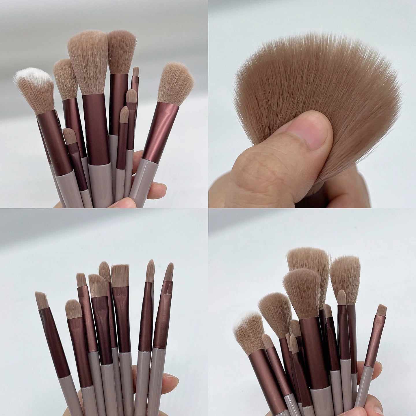 Makeup Brush Set — Concealer, Blush, Powder, Eyeshadow & Foundation Brushes