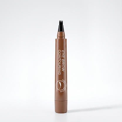 Waterproof Eyebrow Pen — Micro-Fork Tip for Hair-Like Strokes